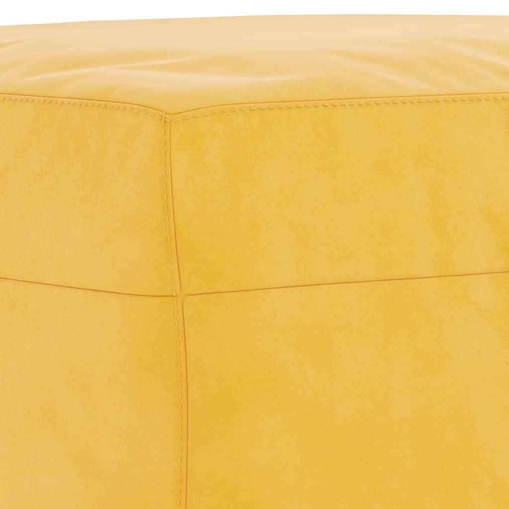 Banc Jaune 70x35x41 cm Velours - XIOS