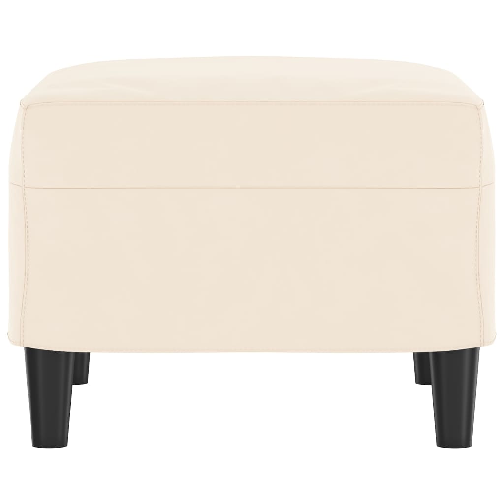 Banc Crème 70x35x41 cm Velours - XIOS