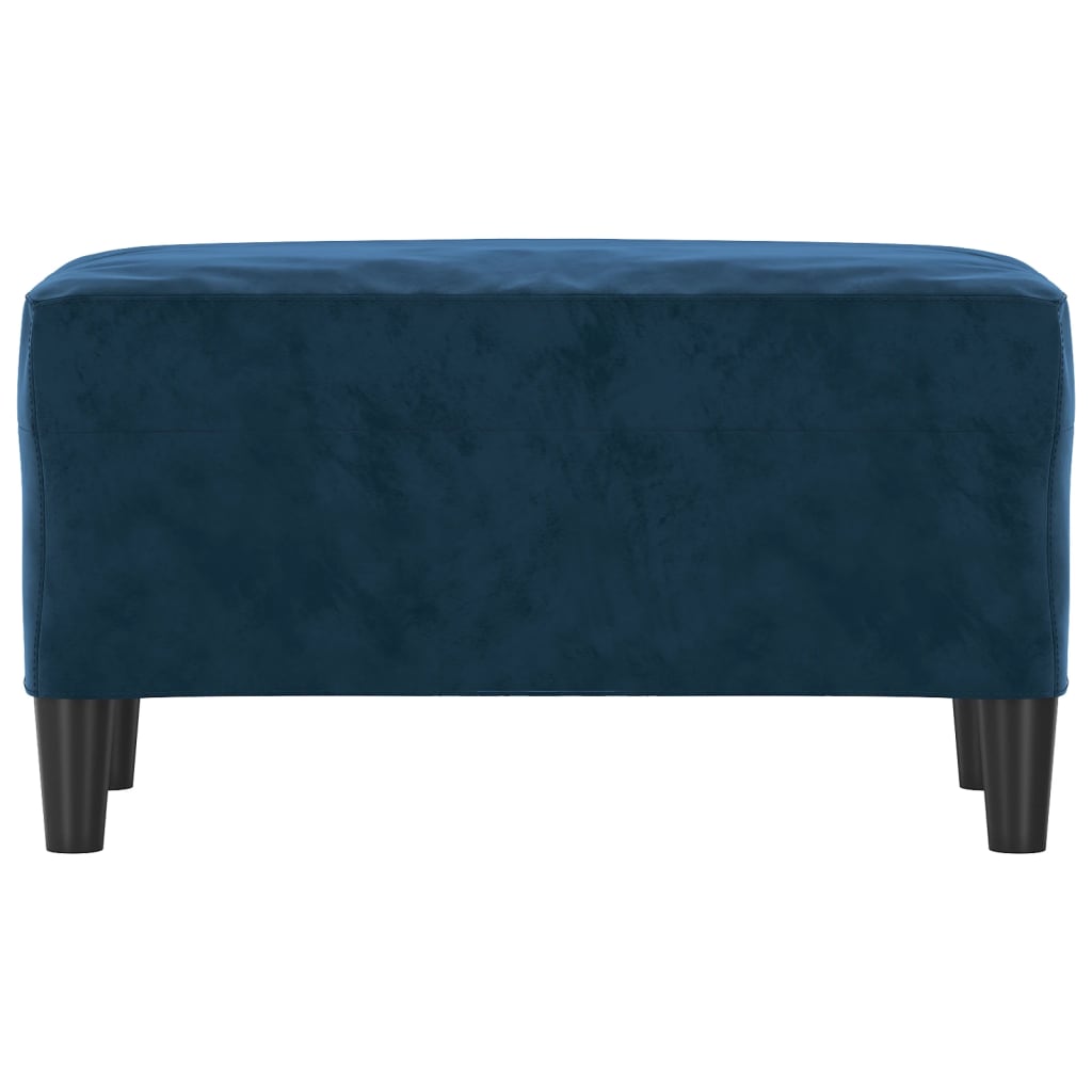Banc Bleu 70x35x41 cm Velours - XIOS