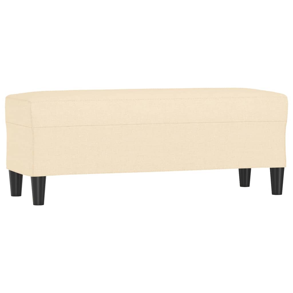 Banc Crème 100x35x41 cm Tissu - XIOS