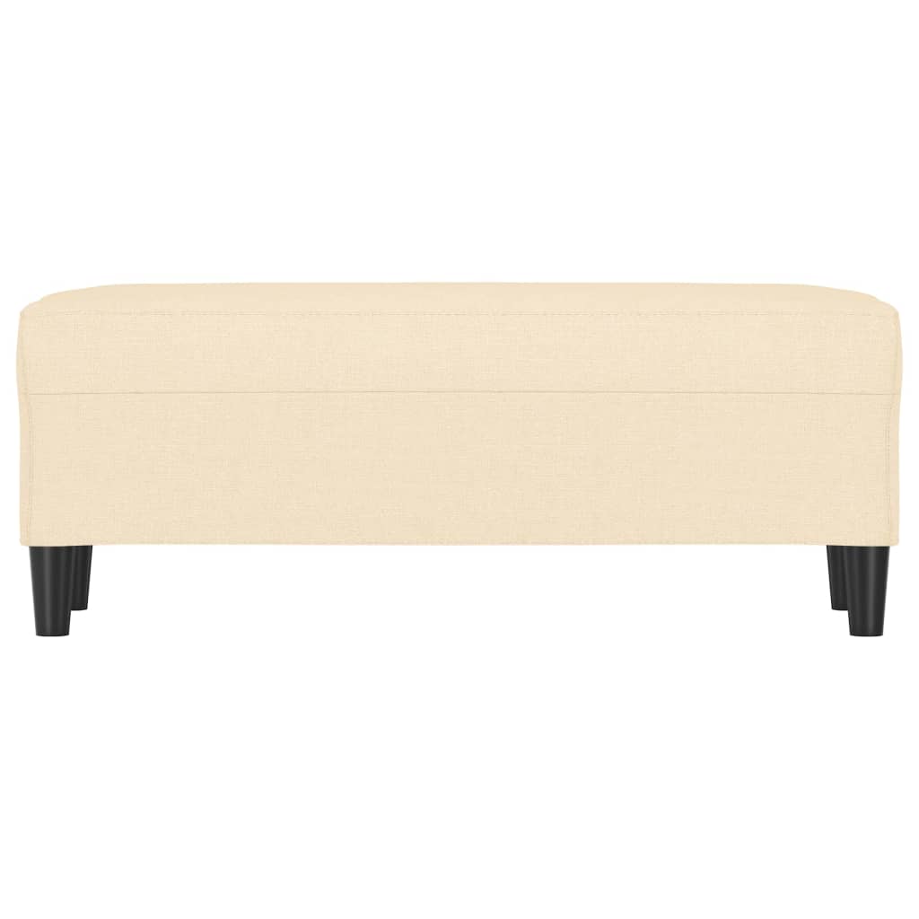 Banc Crème 100x35x41 cm Tissu - XIOS