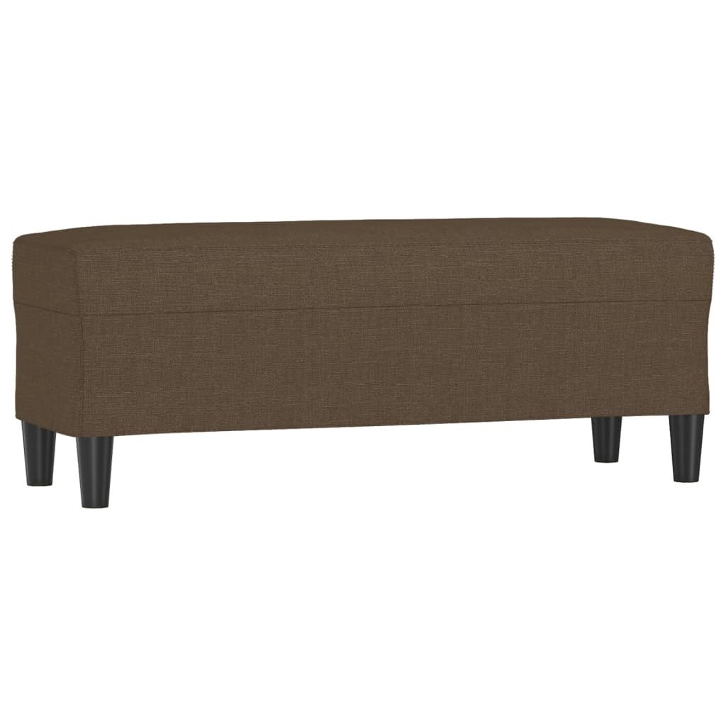 Banc Marron 100x35x41 cm Tissu - XIOS