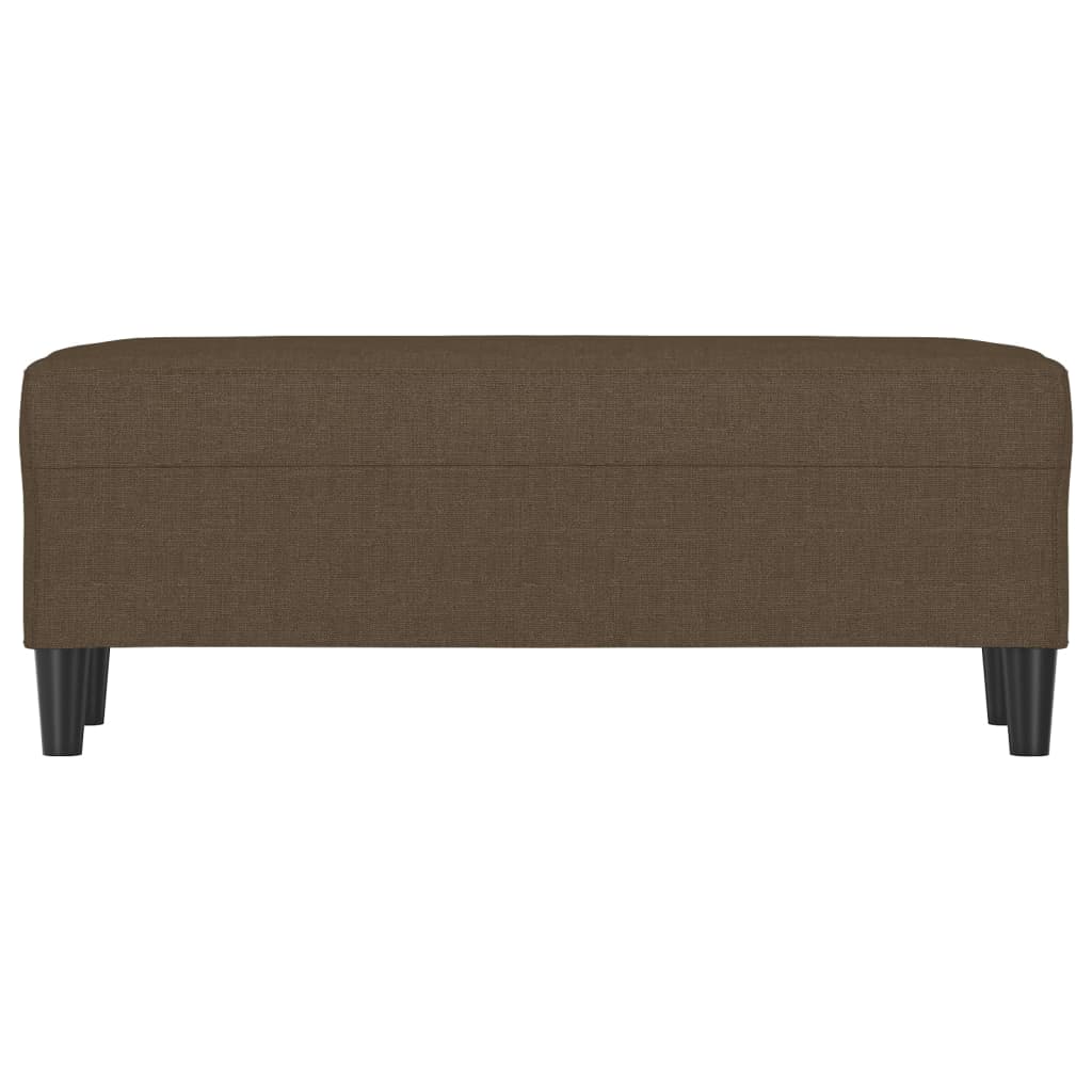 Banc Marron 100x35x41 cm Tissu - XIOS