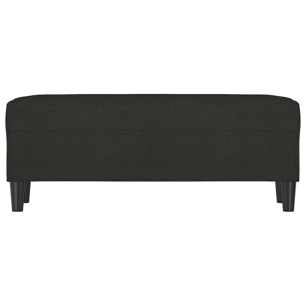 Banc Noir 100x35x41 cm Tissu - XIOS