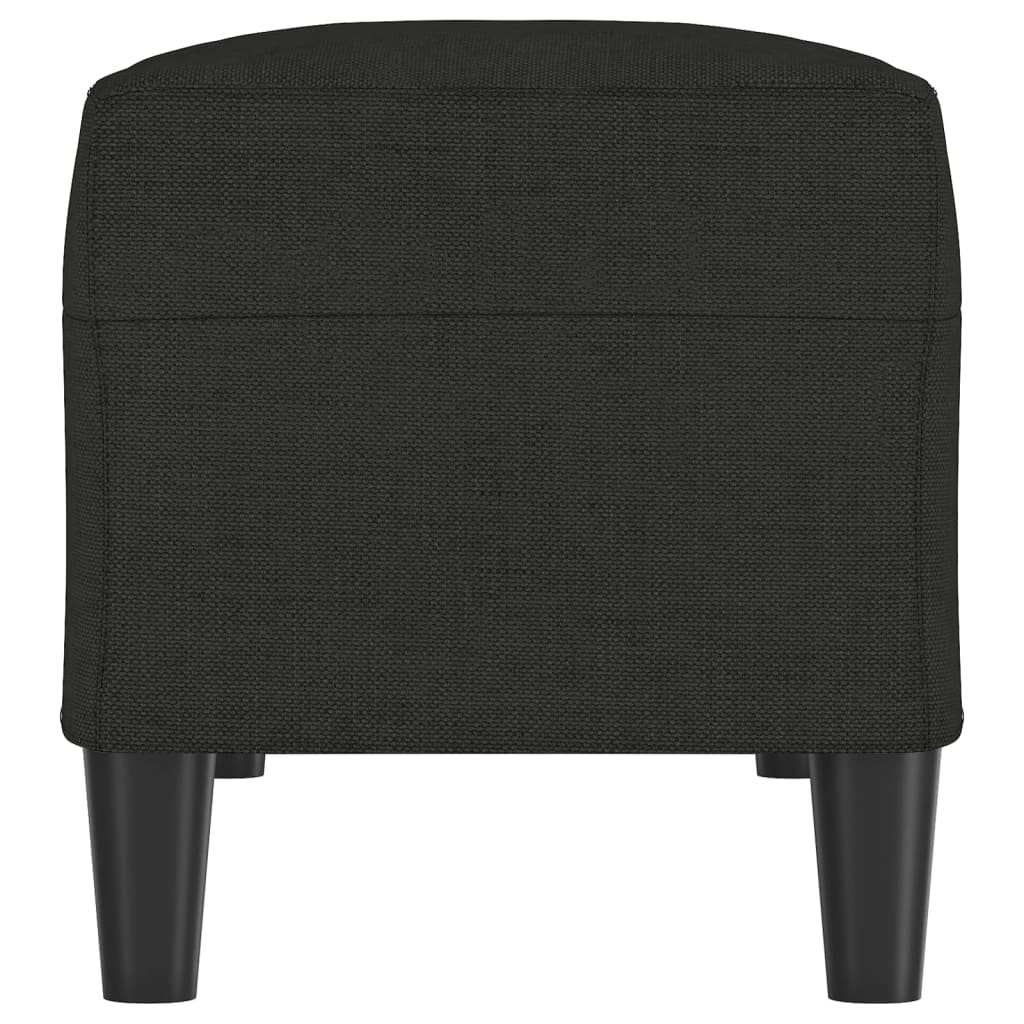 Banc Noir 100x35x41 cm Tissu - XIOS