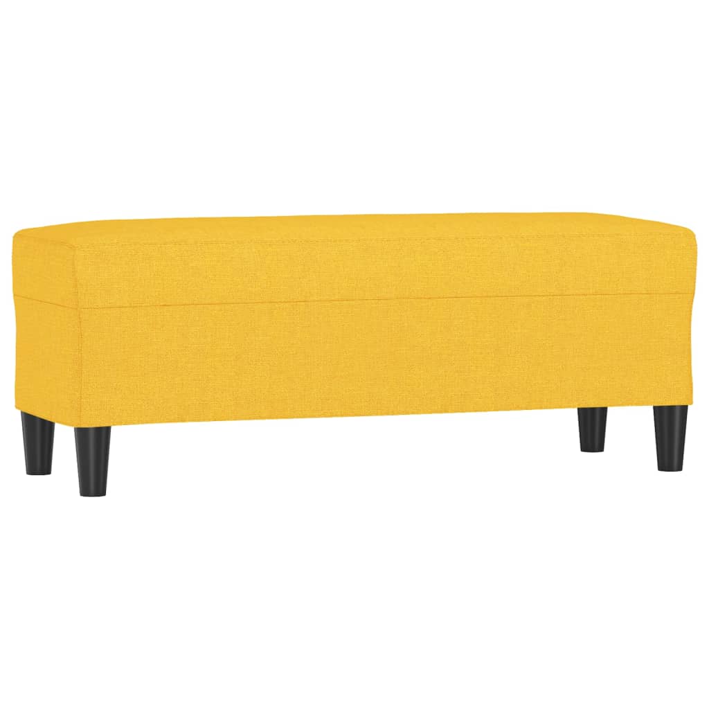 Banc Jaune clair 100x35x41 cm Tissu - XIOS