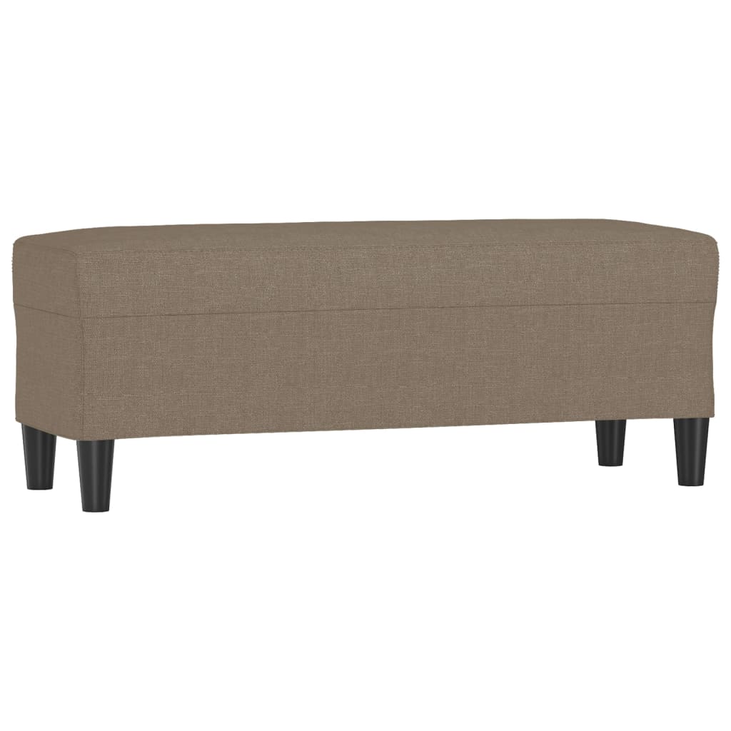 Banc Taupe 100x35x41 cm Tissu - XIOS