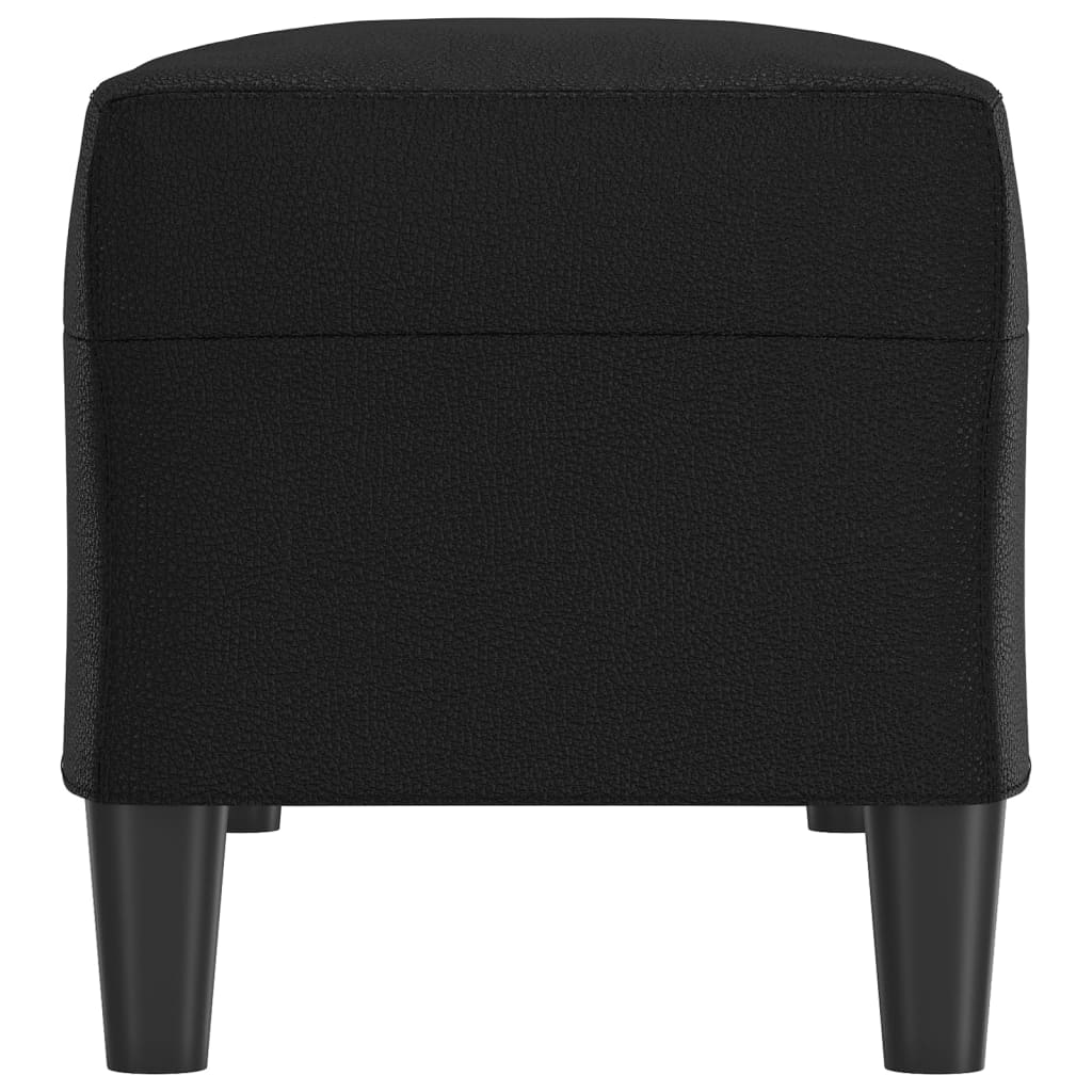 Banc Noir 100x35x41 cm Similicuir - XIOS