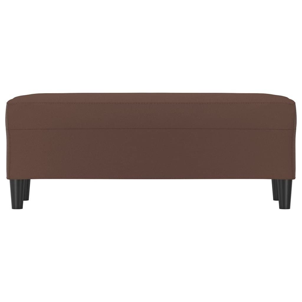 Banc Marron 100x35x41 cm Similicuir - XIOS