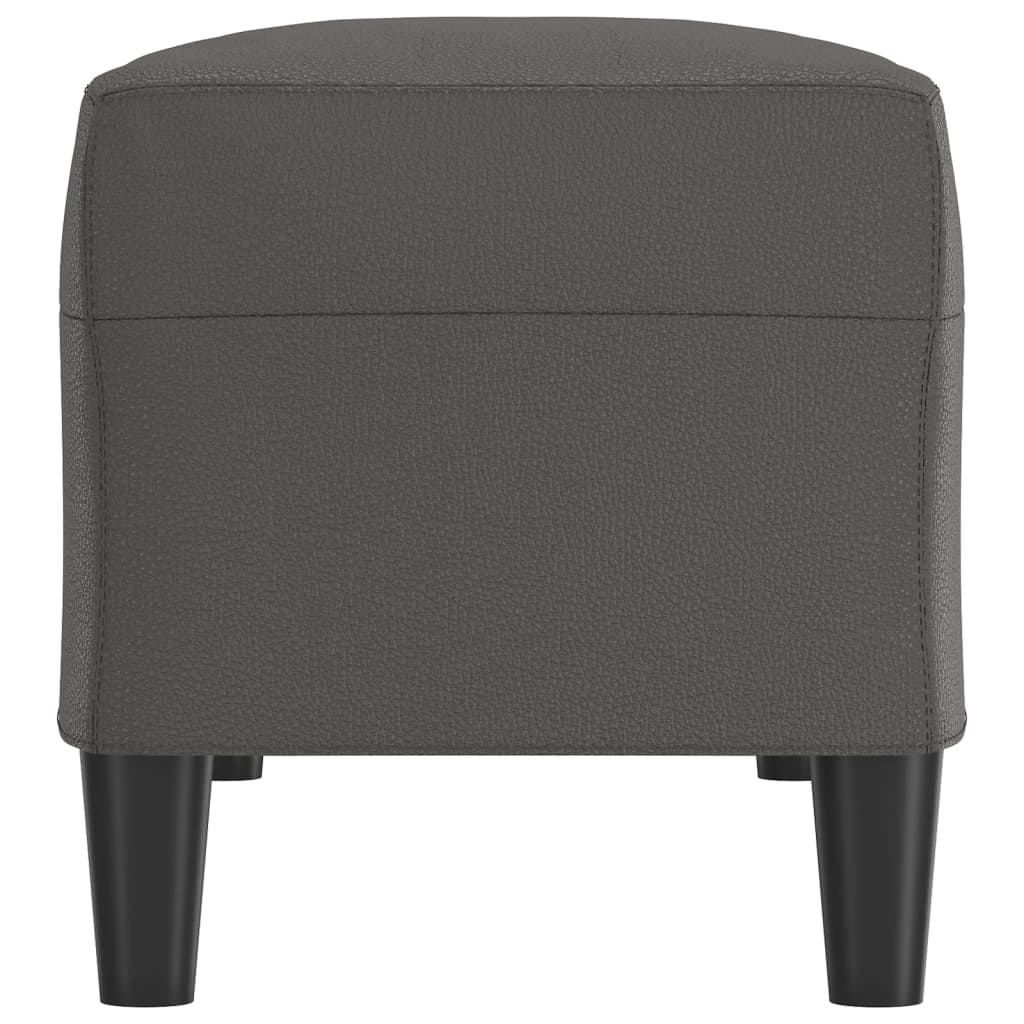 Banc Gris 100x35x41 cm Similicuir - XIOS