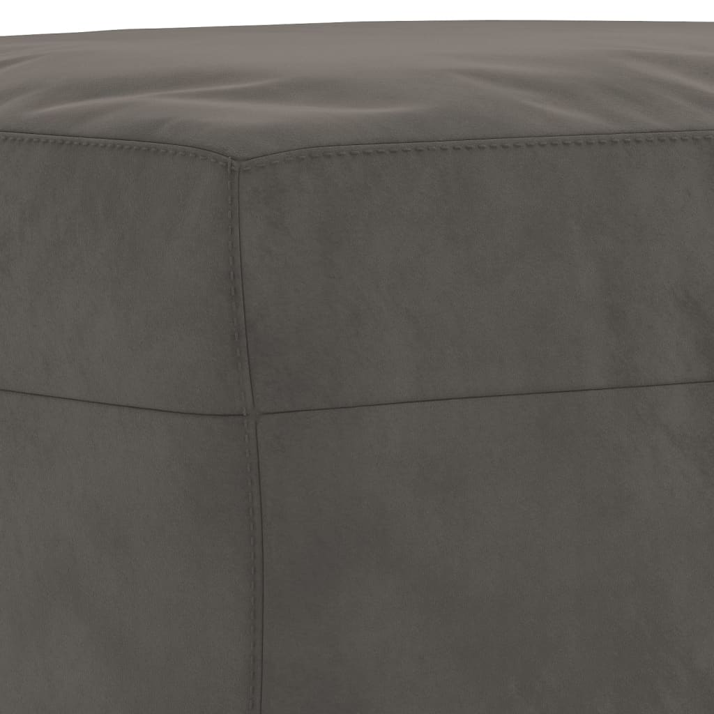 Banc Gris foncé 100x35x41 cm Velours - XIOS