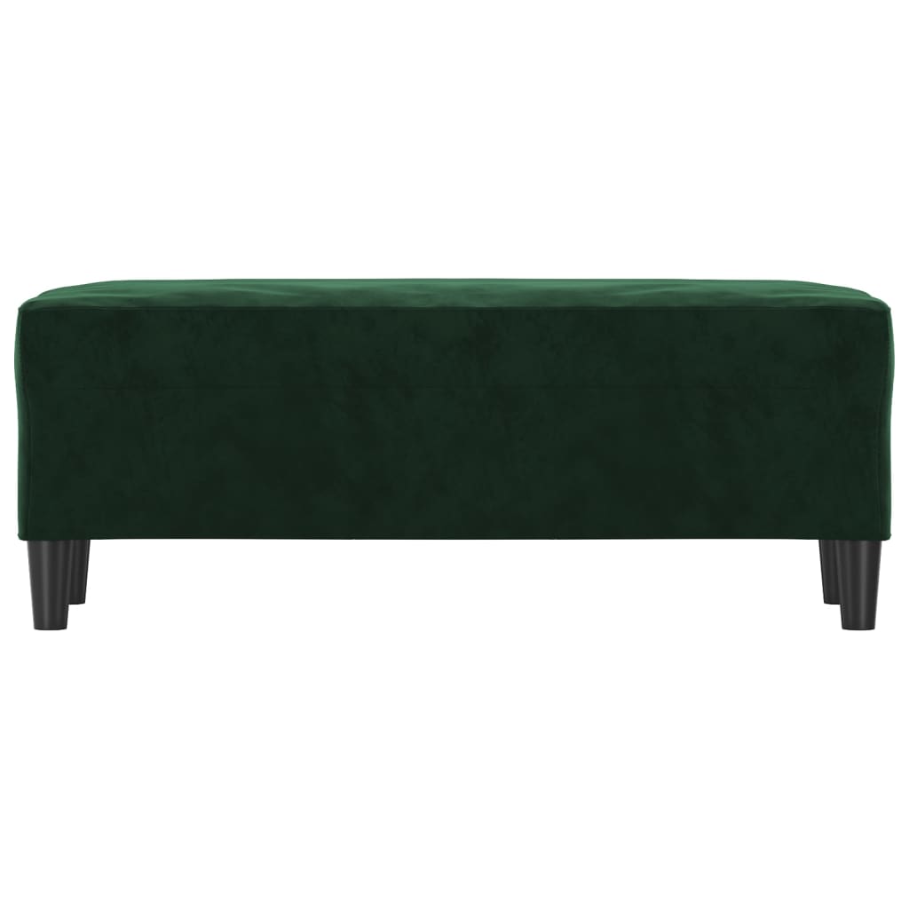 Banc Vert foncé 100x35x41 cm Velours - XIOS