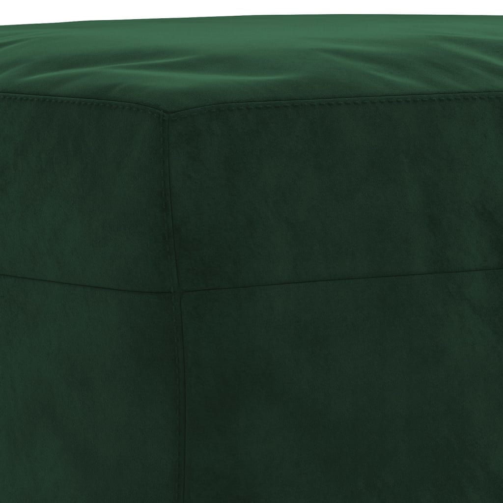 Banc Vert foncé 100x35x41 cm Velours - XIOS