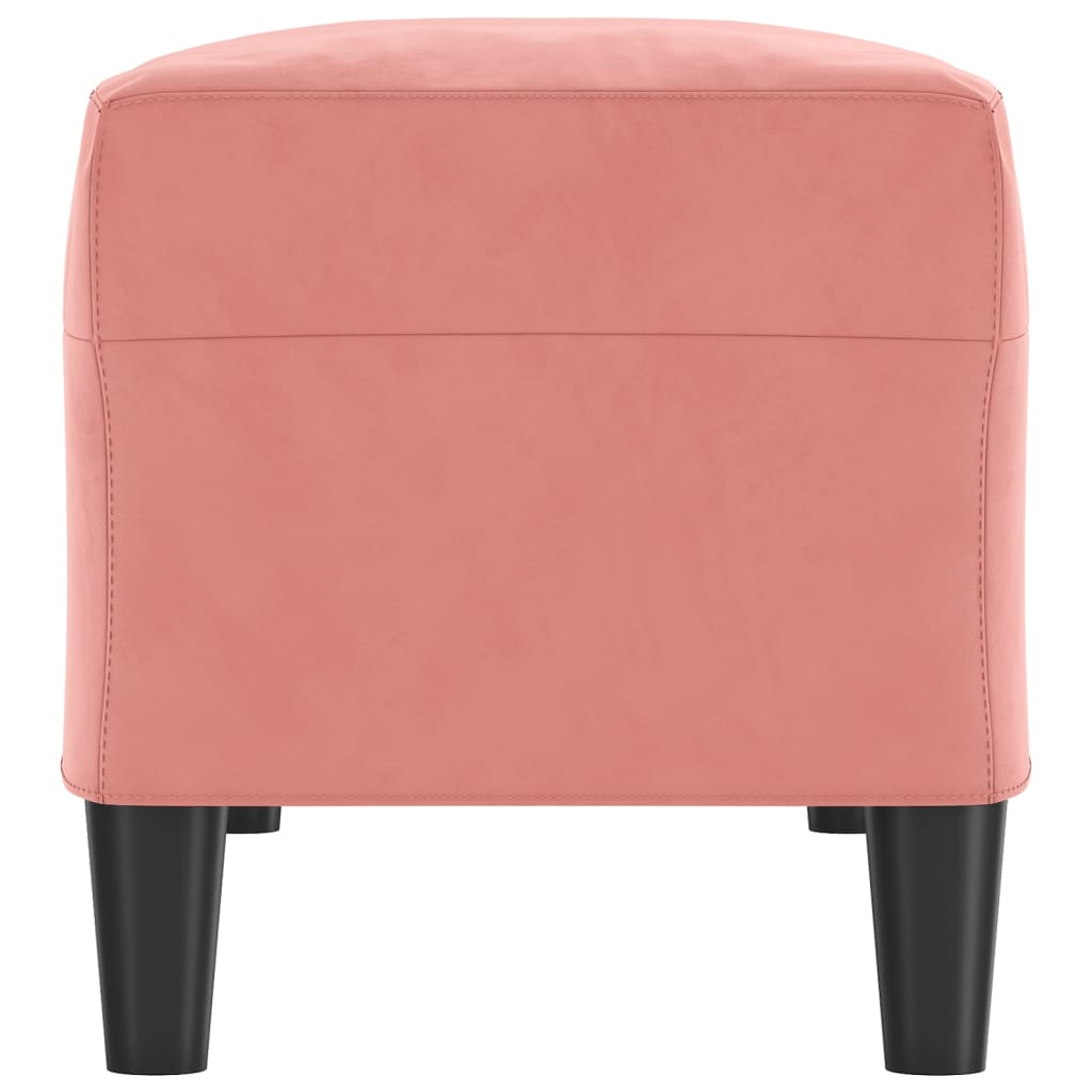 Banc Rose 100x35x41 cm Velours - XIOS