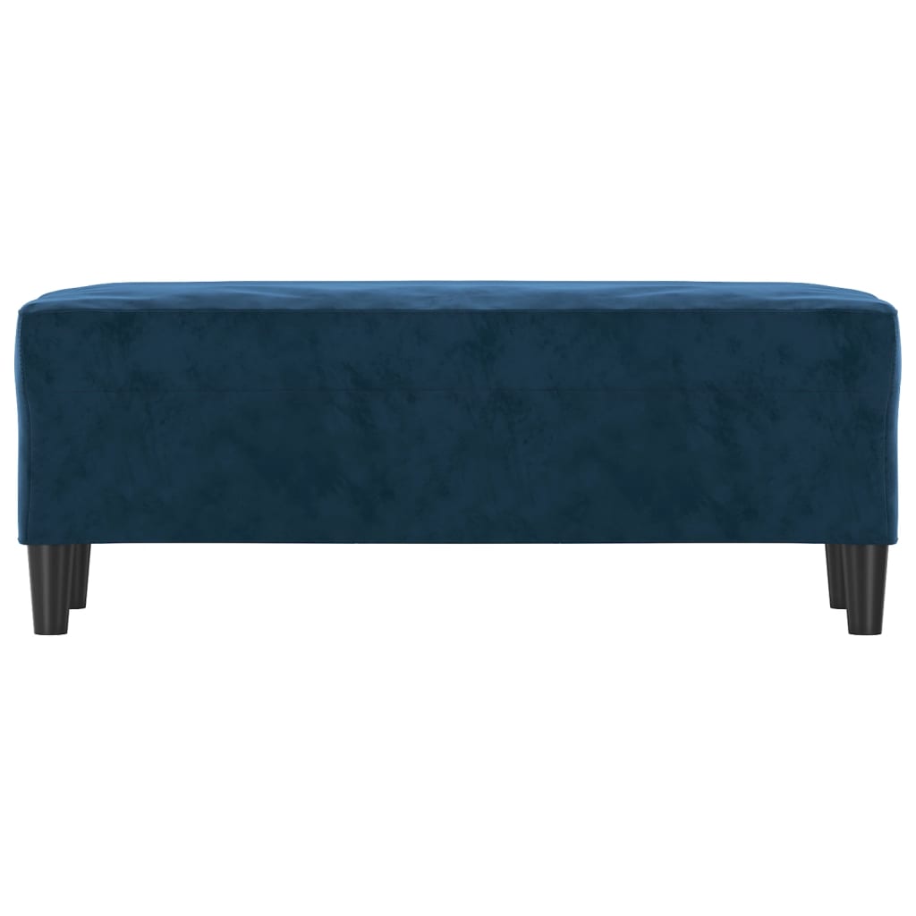 Banc Bleu 100x35x41 cm Velours - XIOS