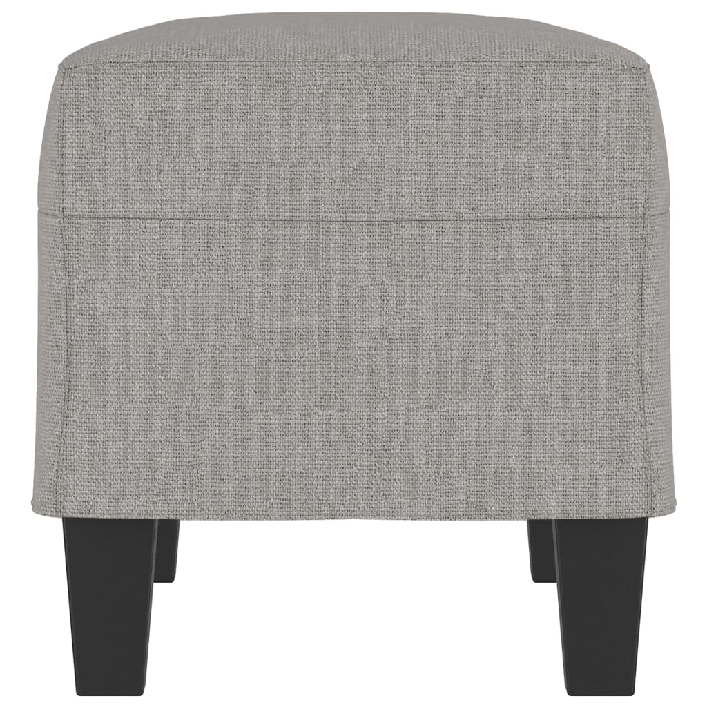 Banc Gris clair 70x35x41 cm Tissu - XIOS