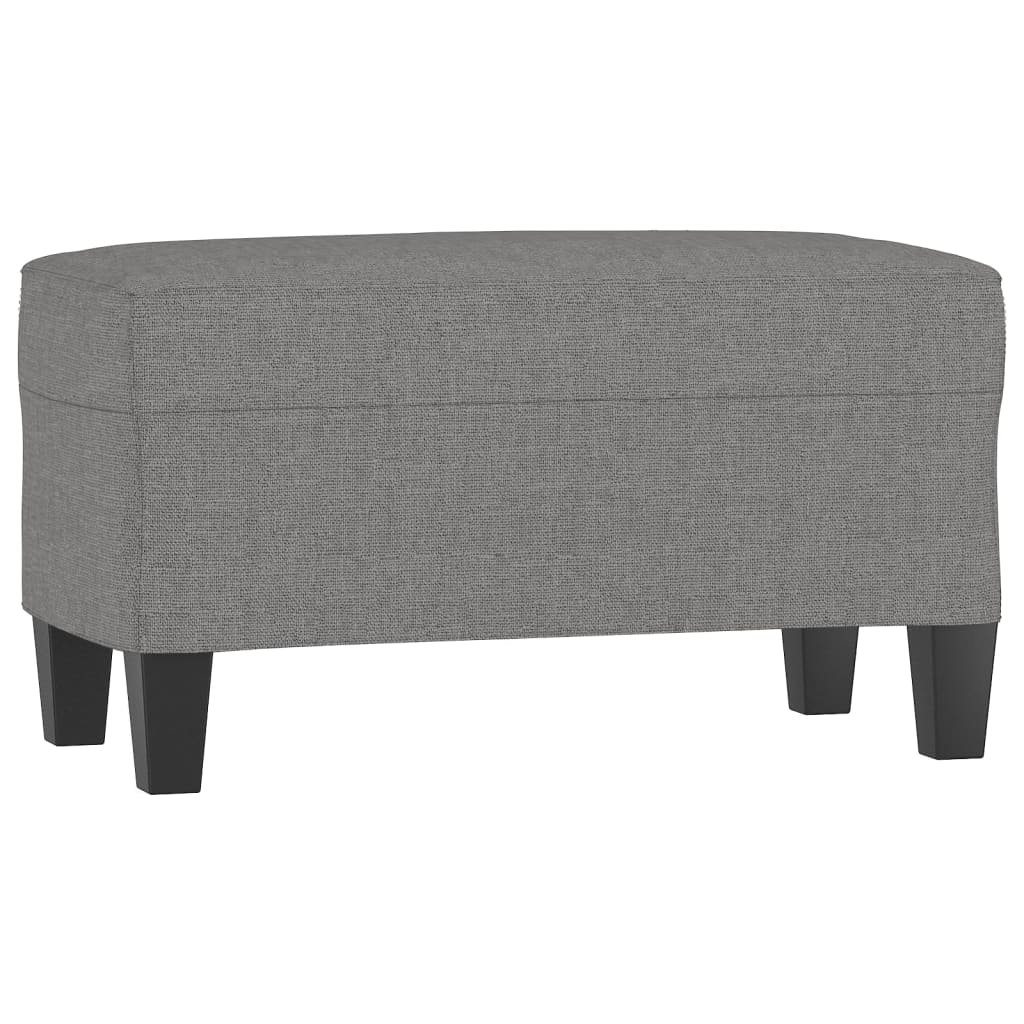 Banc Gris foncé 70x35x41 cm Tissu - XIOS