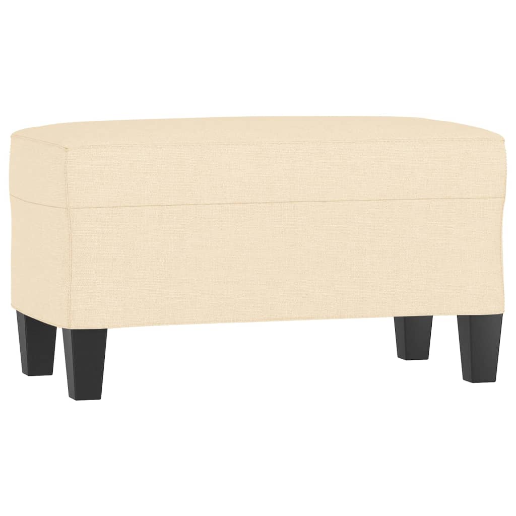 Banc Crème 70x35x41 cm Tissu - XIOS