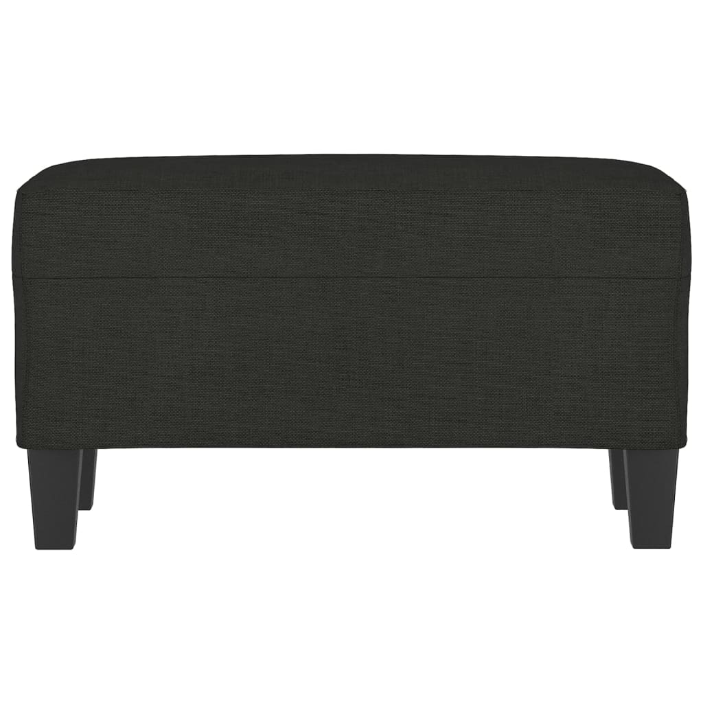 Banc Noir 70x35x41 cm Tissu - XIOS