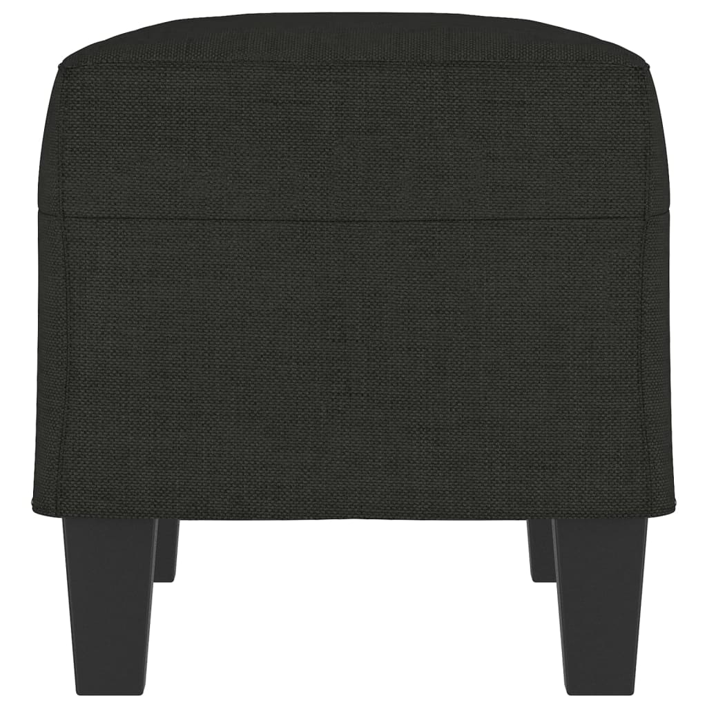 Banc Noir 70x35x41 cm Tissu - XIOS