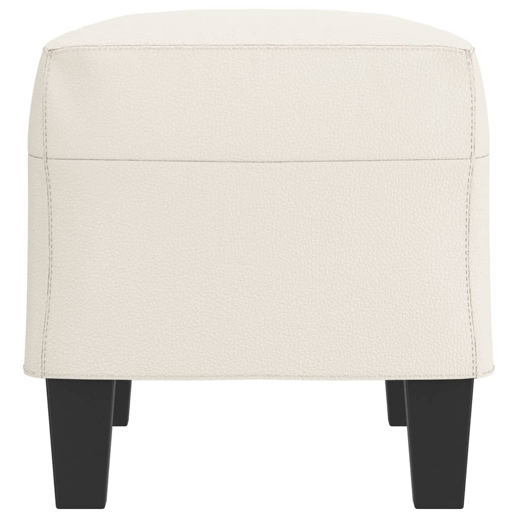 Banc Crème 70x35x41 cm Similicuir - XIOS