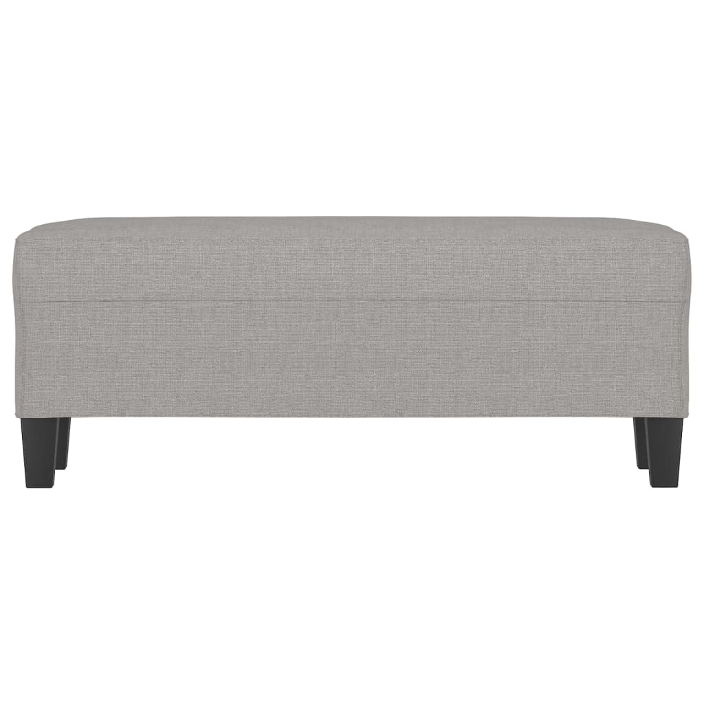Banc Gris clair 100x35x41 cm Tissu - XIOS
