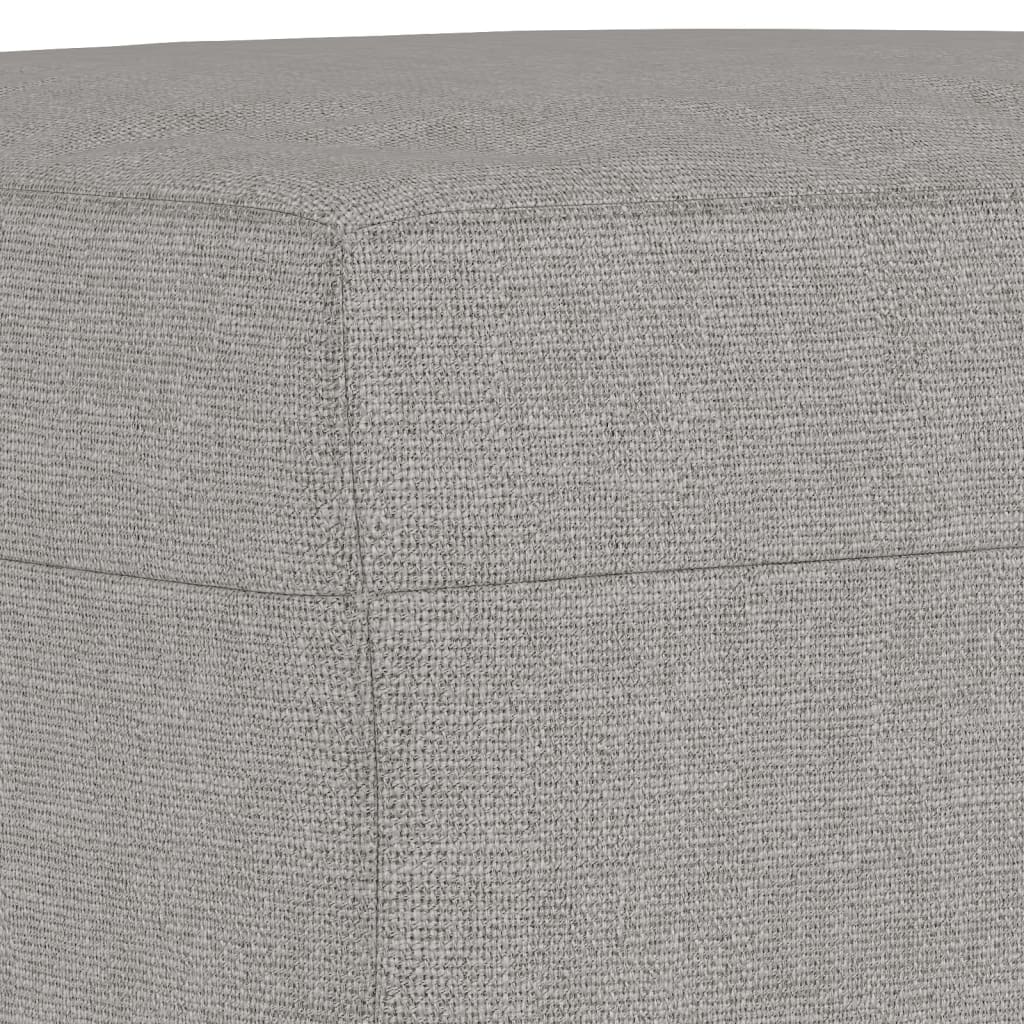 Banc Gris clair 100x35x41 cm Tissu - XIOS