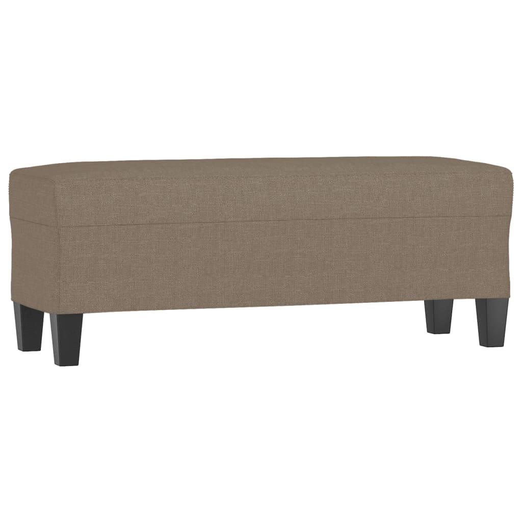 Banc Taupe 100x35x41 cm Tissu - XIOS