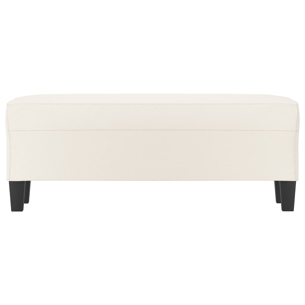 Banc Crème 100x35x41 cm Similicuir - XIOS