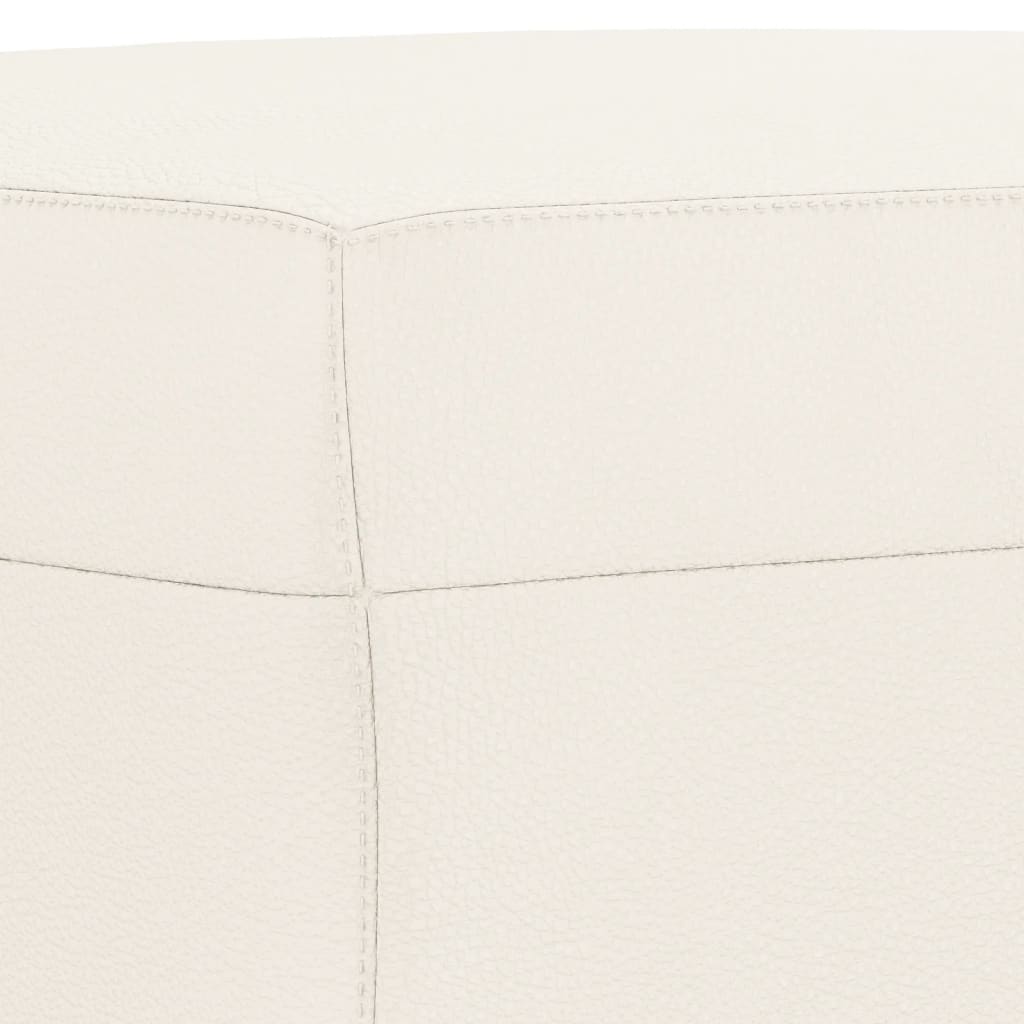 Banc Crème 100x35x41 cm Similicuir - XIOS