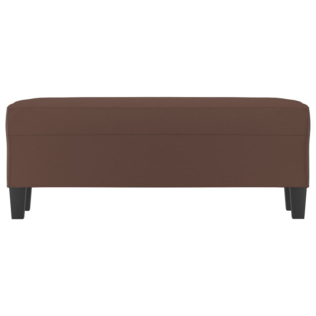 Banc Marron 100x35x41 cm Similicuir - XIOS