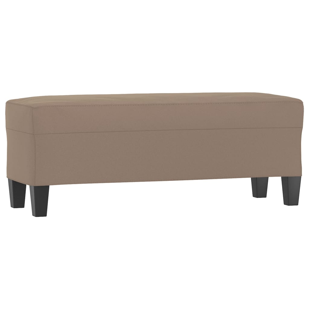 Banc Taupe 100x35x41 cm Tissu microfibre - XIOS