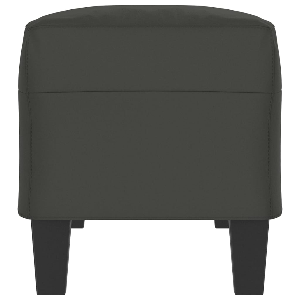 Banc Gris foncé 100x35x41 cm Tissu microfibre - XIOS