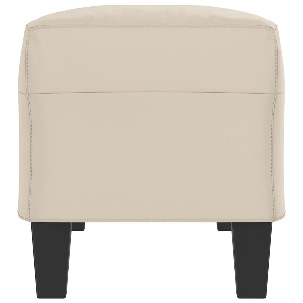 Banc Crème 100x35x41 cm Tissu microfibre - XIOS