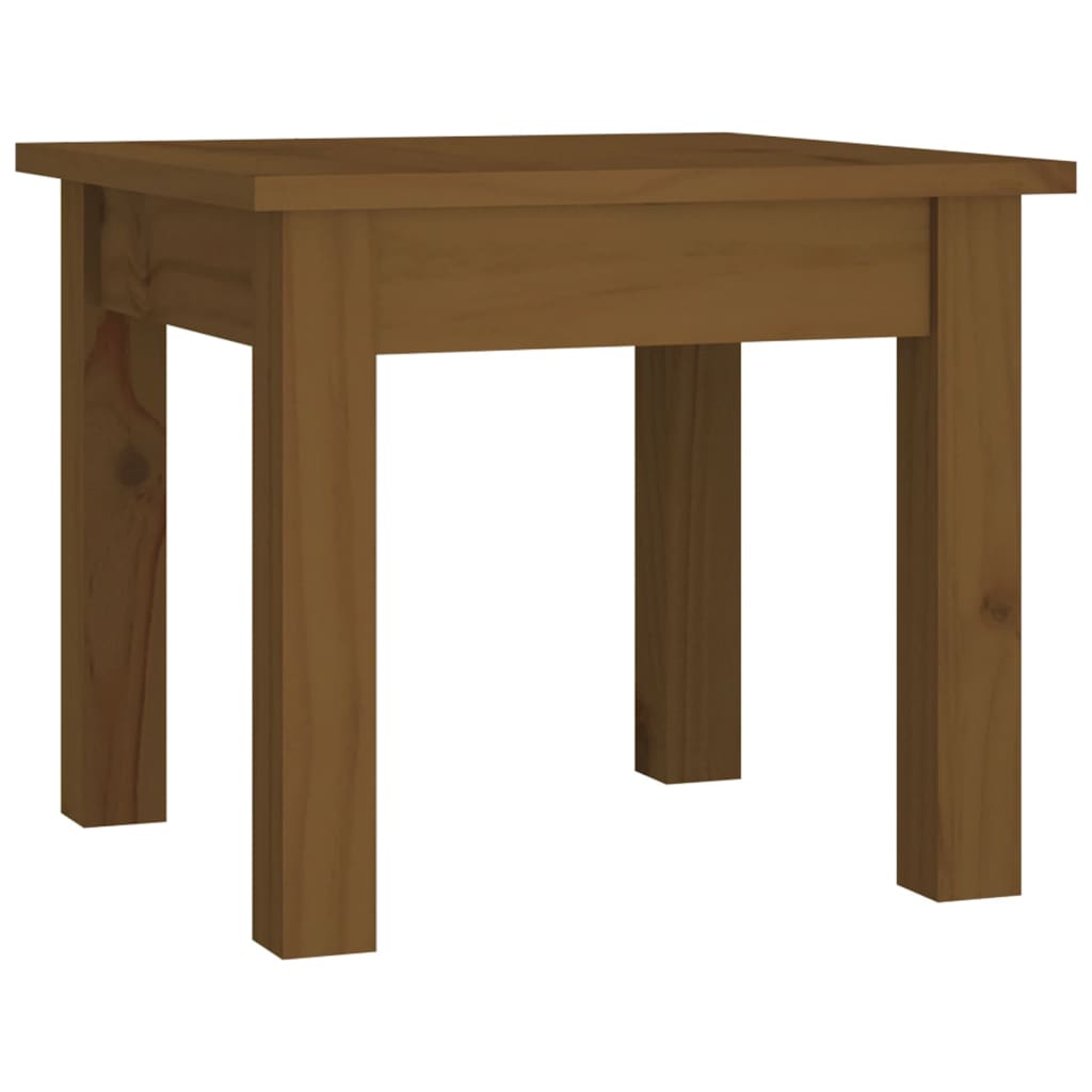 Table basse Marron miel 35x35x30 cm Bois massif de pin - XIOS
