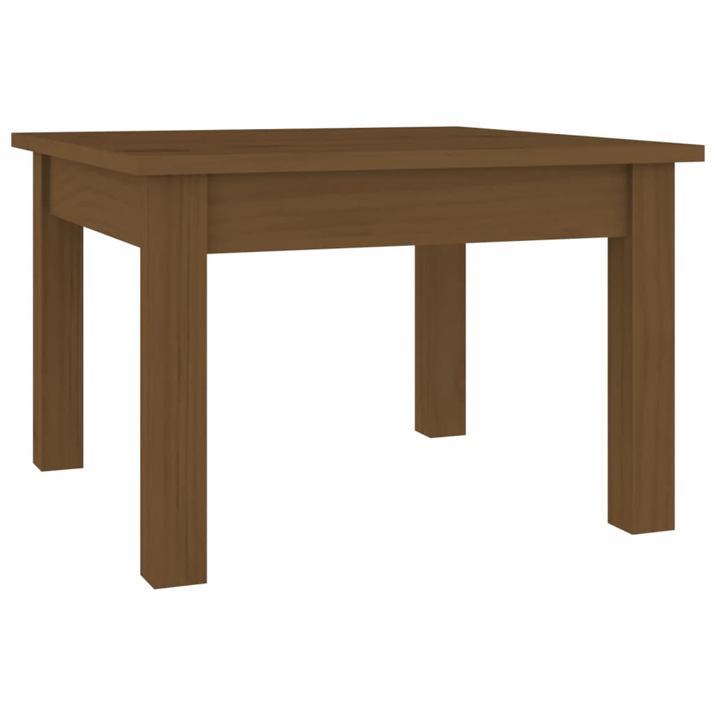 Table basse Marron miel 45x45x30 cm Bois massif de pin - XIOS
