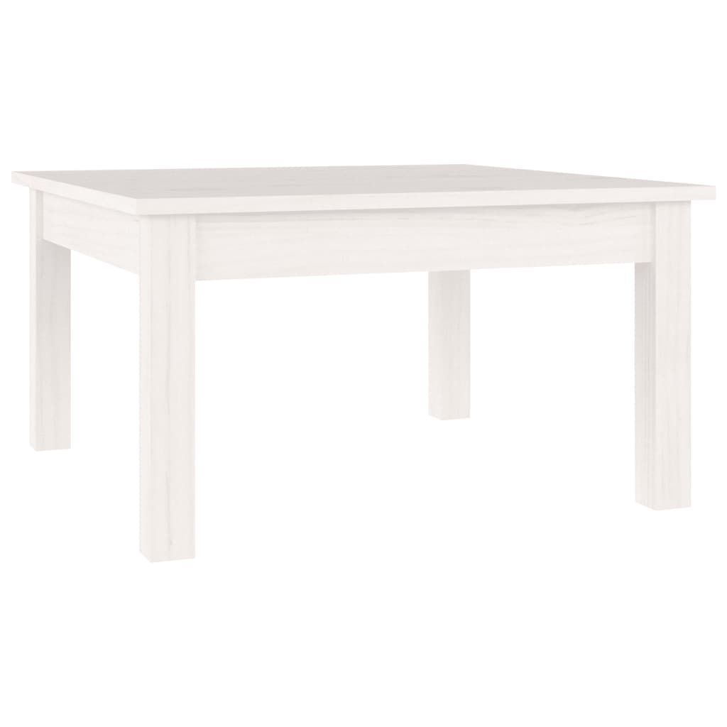 Table basse Blanc 55x55x30 cm Bois massif de pin - XIOS