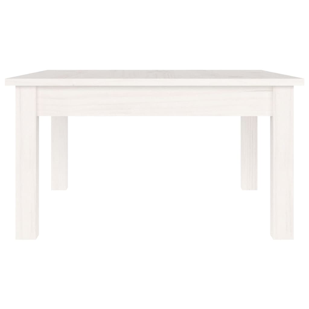Table basse Blanc 55x55x30 cm Bois massif de pin - XIOS