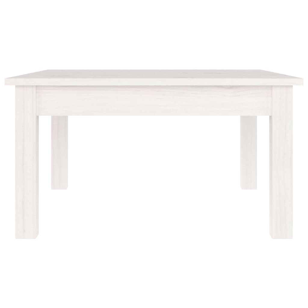 Table basse Blanc 55x55x30 cm Bois massif de pin - XIOS