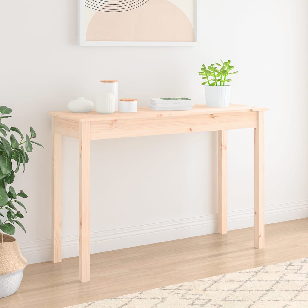 Table console 110x40x75 cm Bois massif de pin - XIOS