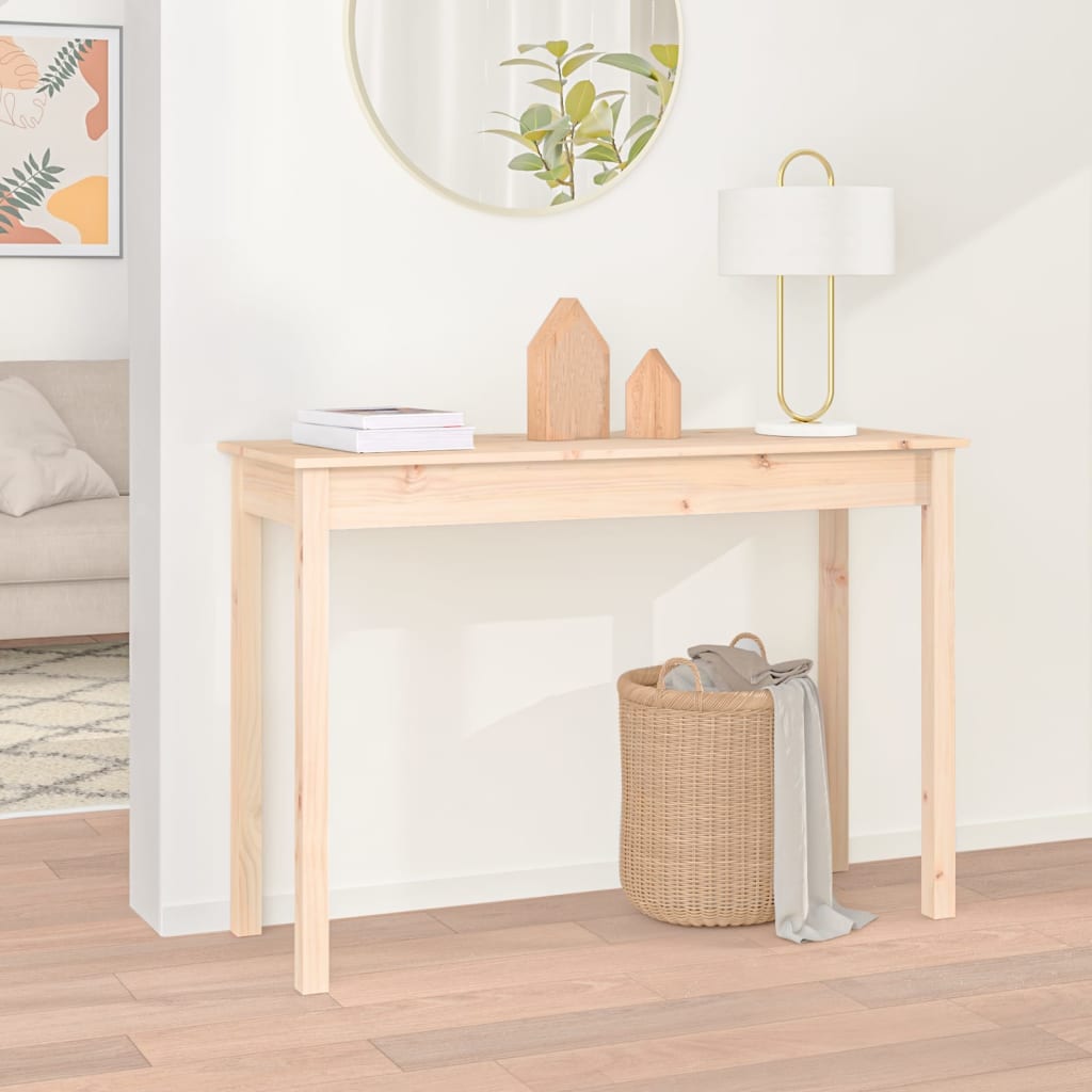 Table console 110x40x75 cm Bois massif de pin - XIOS