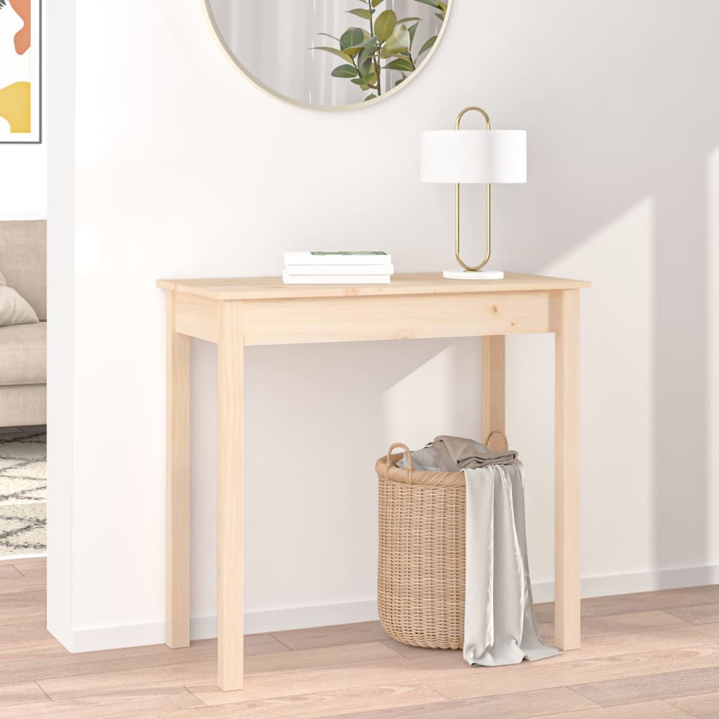 Table console 80x40x75 cm Bois massif de pin - XIOS