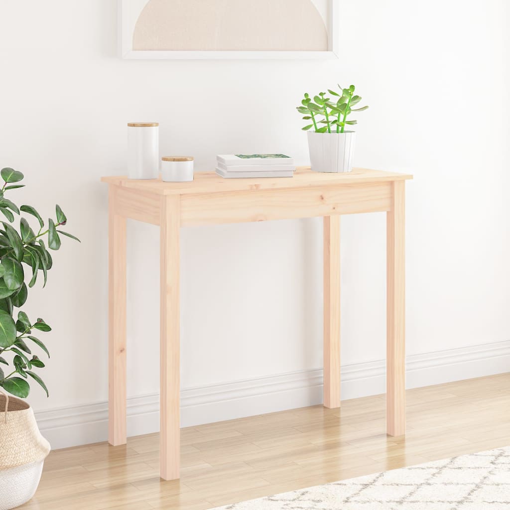 Table console 80x40x75 cm Bois massif de pin - XIOS