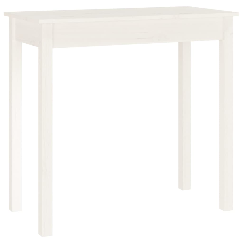 Table console Blanc 80x40x75 cm Bois massif de pin - XIOS