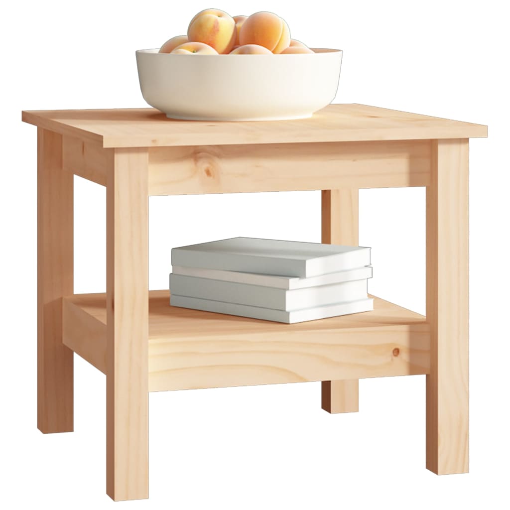 Table basse 45x45x40 cm en bois de pin massif - XIOS