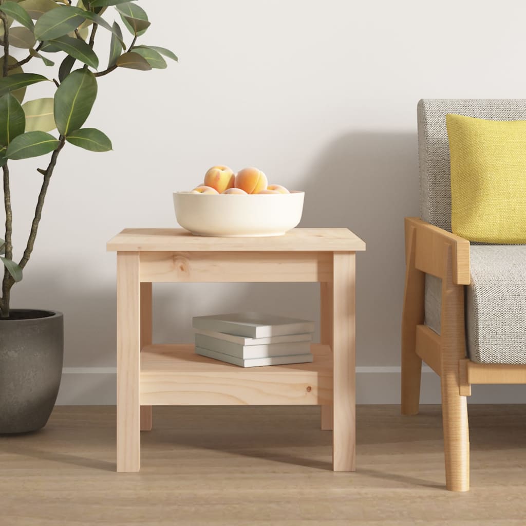 Table basse 45x45x40 cm en bois de pin massif - XIOS