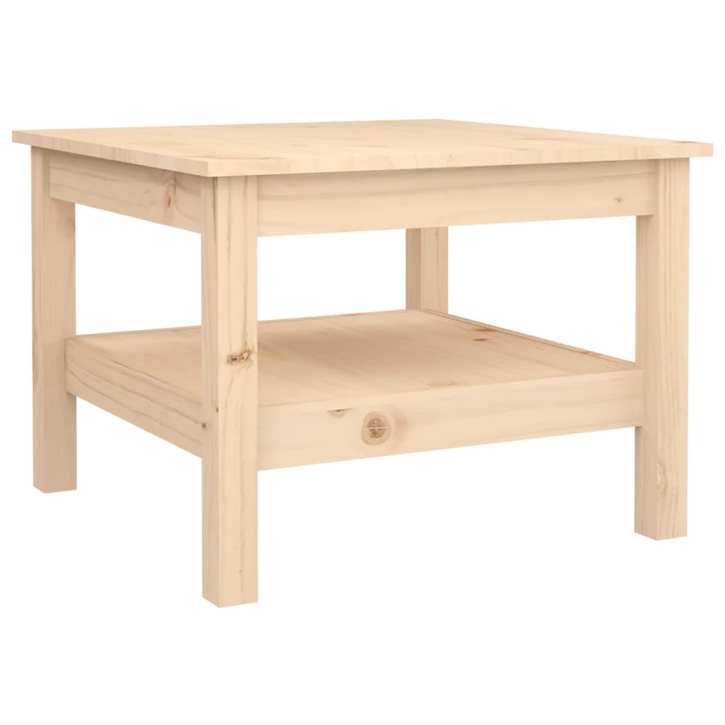 Table basse 55x55x40 cm Bois massif de pin - XIOS