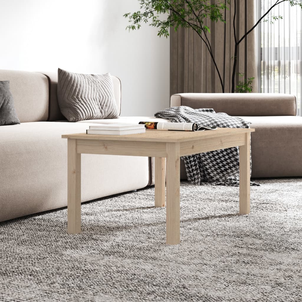 Table basse 80x50x40 cm Bois massif de pin - XIOS