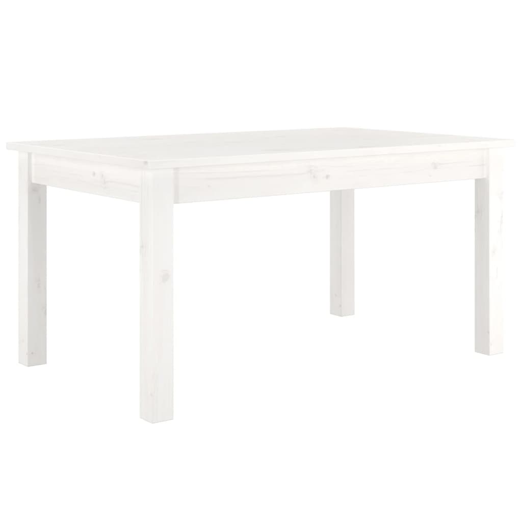 Table basse Blanc 80x50x40 cm Bois massif de pin - XIOS