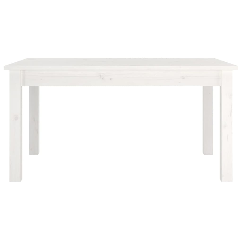 Table basse Blanc 80x50x40 cm Bois massif de pin - XIOS